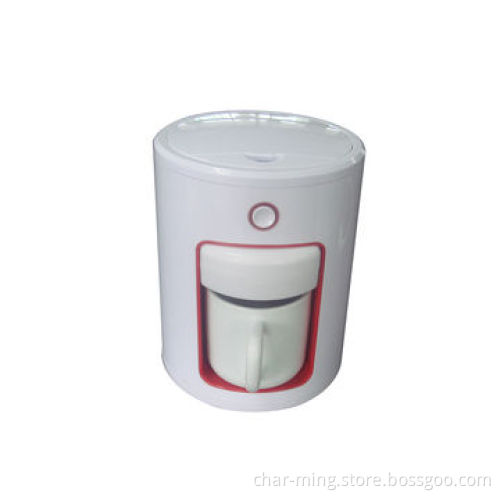 Espresso coffee maker in compact size with boiler and pump and with 2 interchangeable filter